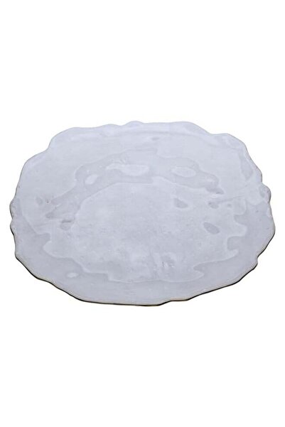 Generic Alsaif Gallery Glass Dish, 2 x 25.5 cm, Gold Rim - Clear