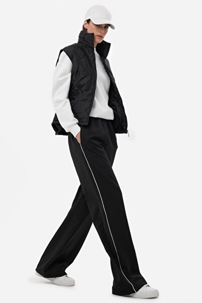 Hiccup Oversize Elastic Waist Trousers with Contrast Detail