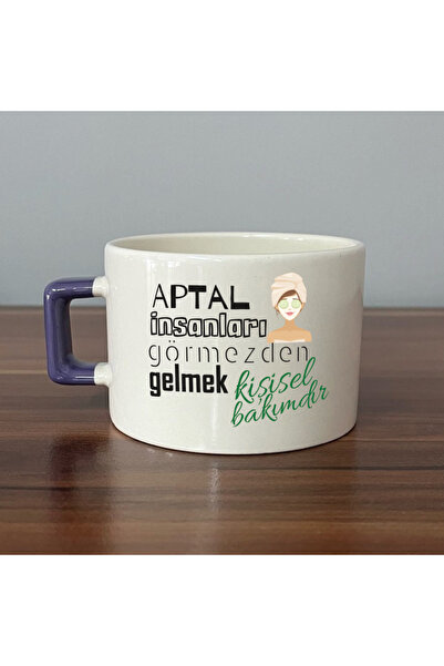 Kırtasiye Ofisi Ignoring  People Purple Handle Square Laf Slamming Gift Cup M...