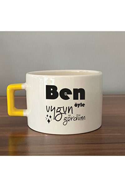 Kırtasiye Ofisi That's How I Saw It. Yellow Handle Square Laf Pressing Gift C...