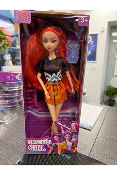 OEM Păpușă Mira K-POP Demon Hunters , 30 cm – Păpușă modernă cu păr lung roșcat