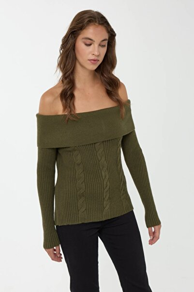 Hiccup Pulover tricotat cu umeri goi