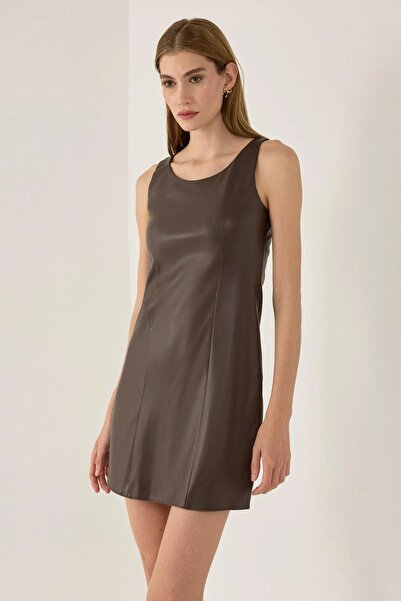 Hiccup Rochie mini din piele ecologică