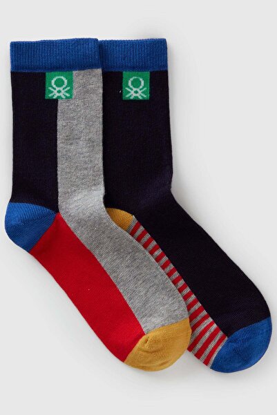 United Colors of Benetton Mix Men's E_Logo Label Detailed Patterned 2-Piece S...