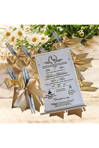 Aela.alc Wedding invitation, elegant invitation, set of 20 pieces