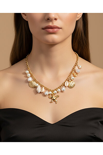 REDTAG Women Gold Embellished Necklace