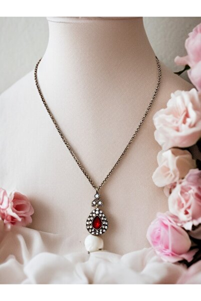 FAYRA ACCESSORIES Zircon Stone Water Drop Necklace