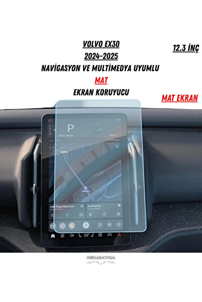 UniqAnatolia Volvo Ex30 2024-2025 Navigation and Multimedia Compatible Matte ...