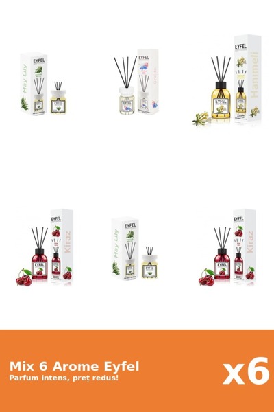 Eyfel Set 6 Mix Eyfel: 2x Cirese, 2x Lacramioare, 1x Mana Maicii Domnului, 1x...