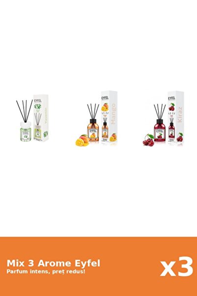 Eyfel Set 3 Mix Eyfel: 1x Cirese, 1x Iasomie, 1x Mango
