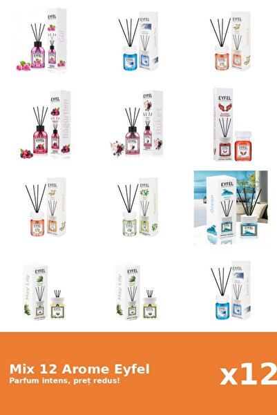 Eyfel Set 12 Mix Variat: 9 arome