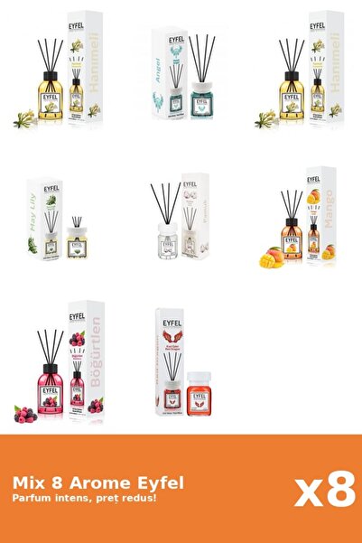 Eyfel Set 8 Mix Variat: 7 arome