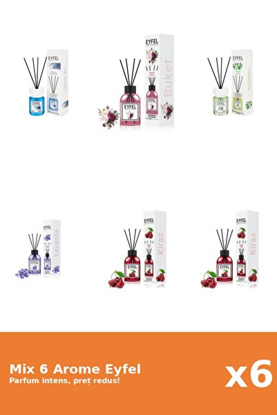 Eyfel Set 6 Mix Eyfel: 1x Bouquet, 2x Cirese, 1x Cool Water, 1x Iasomie, 1x L...