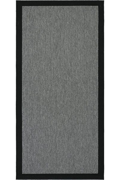 Cool Halı Easy Nunique Gri Siyah Sisal Halı Kaymaz Tabanlı İnce Yumuşak Dokum...