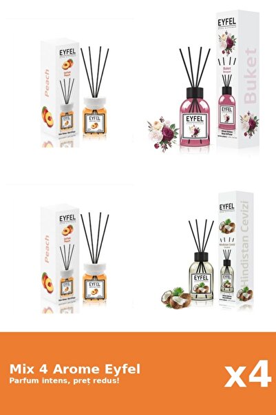 Eyfel Set 4 Mix Eyfel: 1x Bouquet, 1x Nuca De Cocos, 2x Piersica