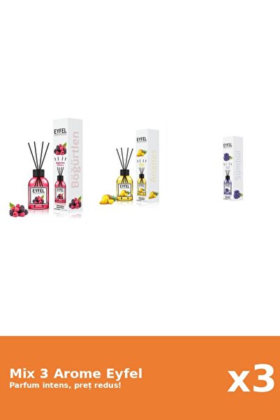 Eyfel Set 3 Mix Eyfel: 1x Ananas, 1x Fructe De Padure, 1x Zambile