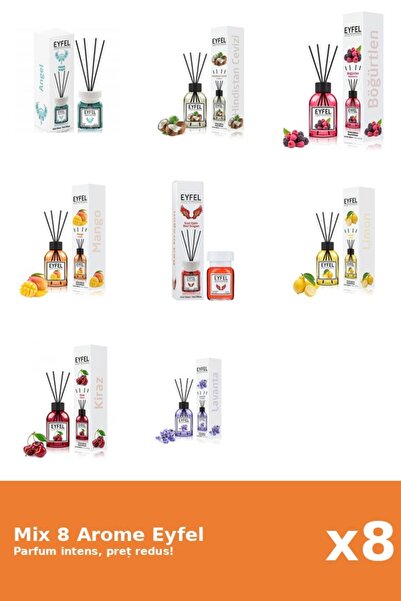Eyfel Set 8 Mix Variat: 8 arome