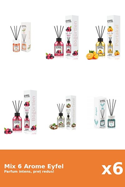 Eyfel Set 6 Mix Eyfel: 1x Acacia, 1x Angel, 2x Fructe De Padure, 1x Nuca De C...