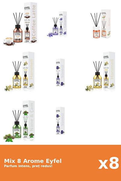 Eyfel Set 8 Mix Variat: 6 arome
