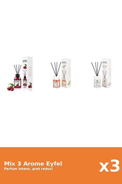 Eyfel Set 3 Mix Eyfel: 1x Acacia, 1x Bumbac, 1x Cirese