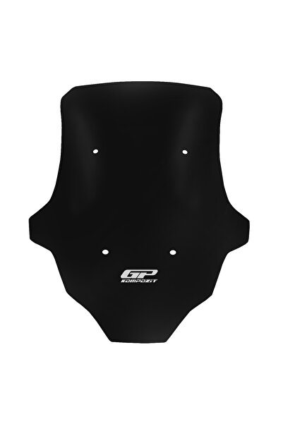 GP KOMPOZİT Honda ADV 350 2023-2025 Uyumlu Kısa Spor Ön Cam Siyah 49 cm