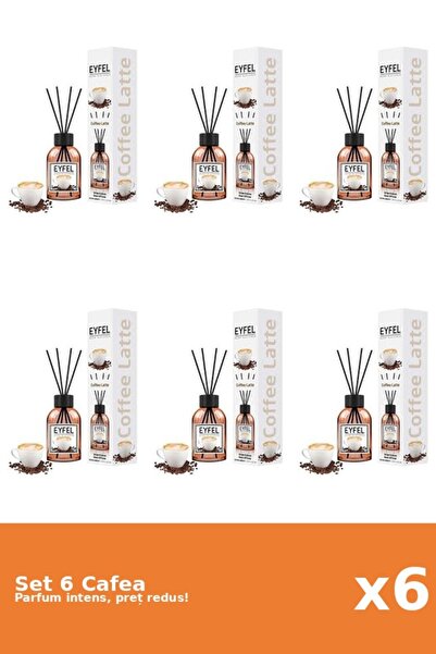 Eyfel Set 6 Odorizant Cafea, 120 ml