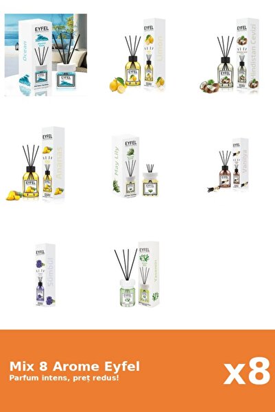 Eyfel Set 8 Mix Variat: 8 arome