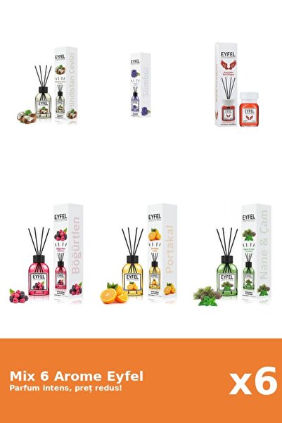 Eyfel Set of 6 Assorted Mix: 6 flavors