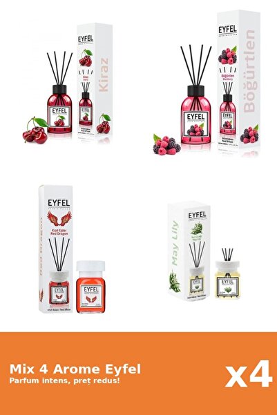 Eyfel Set 4 Mix Eyfel: 1x Cirese, 1x Fructe De Padure, 1x Lacramioare, 1x Red...