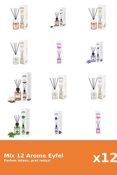 Eyfel Set 12 Mix Variat: 8 arome