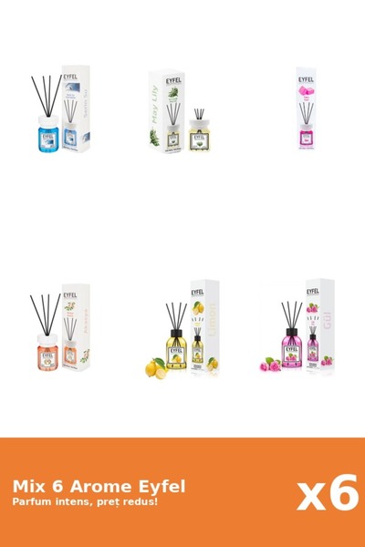 Eyfel Set 6 Mix Eyfel: 1x Acacia, 1x Bubble Gum, 1x Cool Water, 1x Lacramioar...