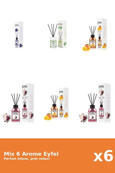 Eyfel Set 6 Mix Eyfel: 2x Bouquet, 1x Iasomie, 2x Mango, 1x Zambile