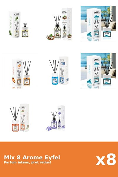 Eyfel Set 8 Mix Variat: 7 arome