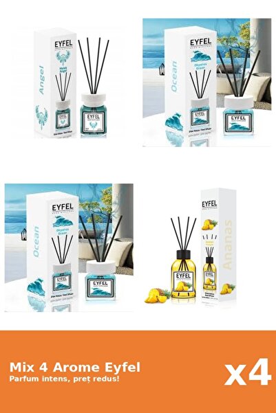 Eyfel Set 4 Mix Eyfel: 1x Ananas, 1x Angel, 2x Ocean