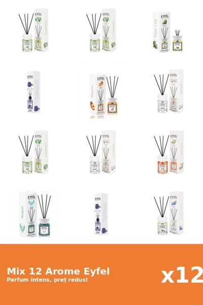 Eyfel Set 12 Mix Variat: 8 arome