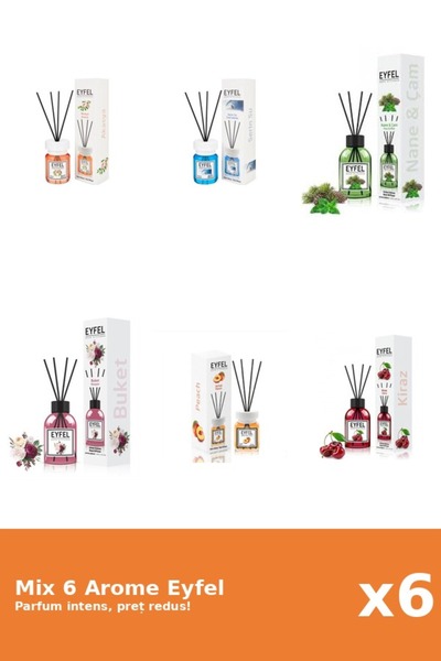 Eyfel Set 6 Mix Eyfel: 1x Acacia, 1x Bouquet, 1x Cirese, 1x Cool Water, 1x Pi...