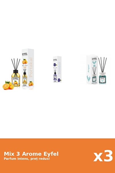 Eyfel Set 3 Mix Eyfel: 1x Angel, 1x Portocala, 1x Zambile