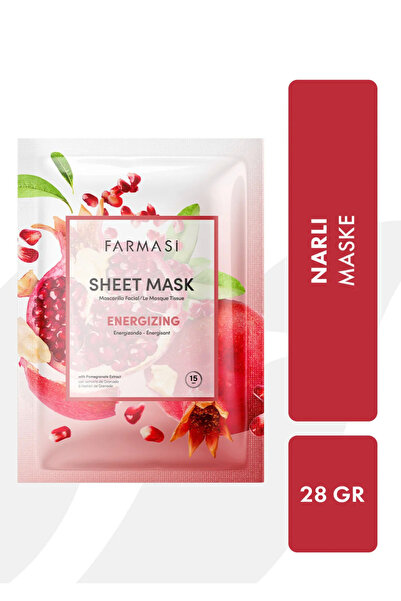 Farmasi 5'li Nar Özlü Nemlendirici ve Yorgun Görünümü Azaltma Etkili Kağıt Yü...