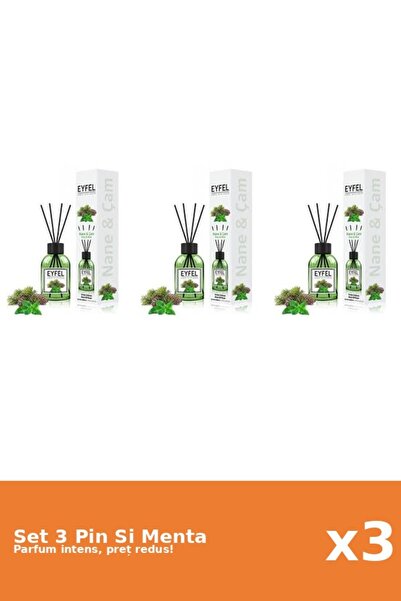 Eyfel Set 3 Odorizant Pin Si Menta, 120 ml