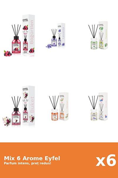 Eyfel Set 6 Mix Eyfel: 1x Acacia, 1x Bouquet, 1x Fructe De Padure, 1x Iasomie...