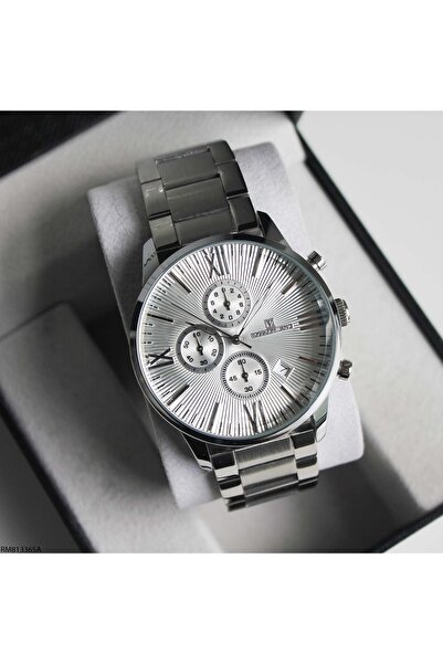 Rosso Milano ساعة يد رجالية بسوار فولاذي RM813365A