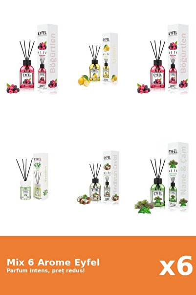 Eyfel Set 6 Mix Eyfel: 2x Fructe De Padure, 1x Iasomie, 1x Lamaie, 1x Nuca De...