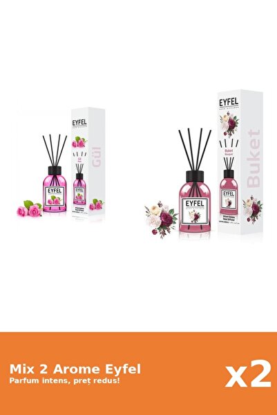 Eyfel Set 2 Mix Eyfel: 1x Bouquet, 1x Trandafir