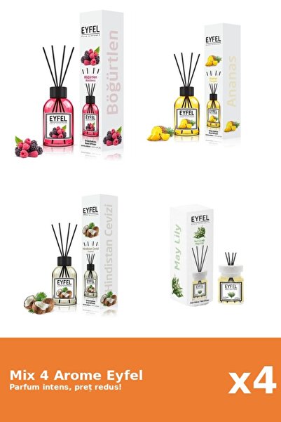 Eyfel Set 4 Mix Eyfel: 1x Ananas, 1x Fructe De Padure, 1x Lacramioare, 1x Nuc...