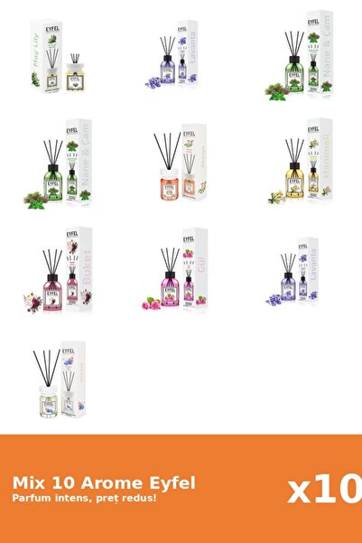Eyfel Set 10 Mix Variat: 8 arome