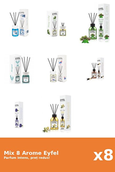 Eyfel Set 8 Mix Variat: 8 arome