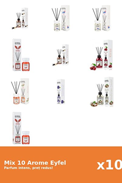 Eyfel Set 10 Mix Variat: 7 arome