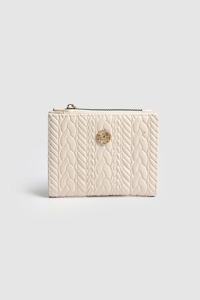 La La'Graccio Paris كريم محفظة نسائية مريحة منقوشة من لا جراكيو باريس