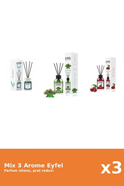 Eyfel Set 3 Mix Eyfel: 1x Angel, 1x Cirese, 1x Pin Si Menta