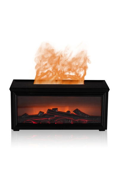 SOLOFFER Hava Nemlendirici Şömine Görünümlü Aromaterapi Buhar Difüzörü Uzakta...